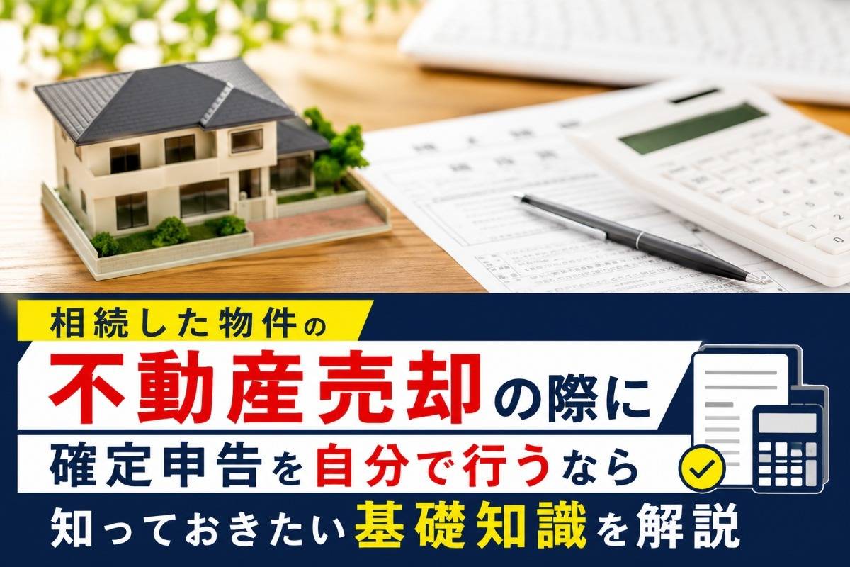 相続した物件の不動産売却の際に確定申告を自分で行うなら知っておきたい基礎知識を解説